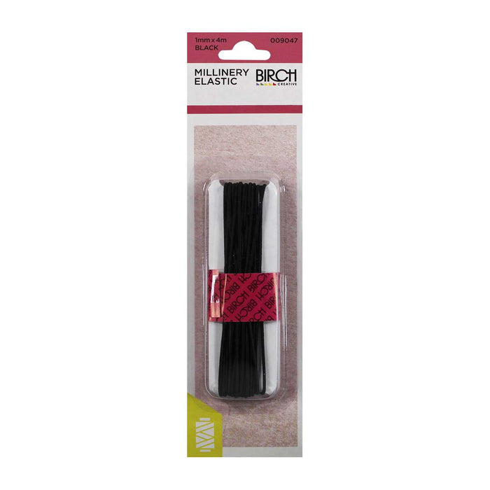 Elastic Millinery 4m Black