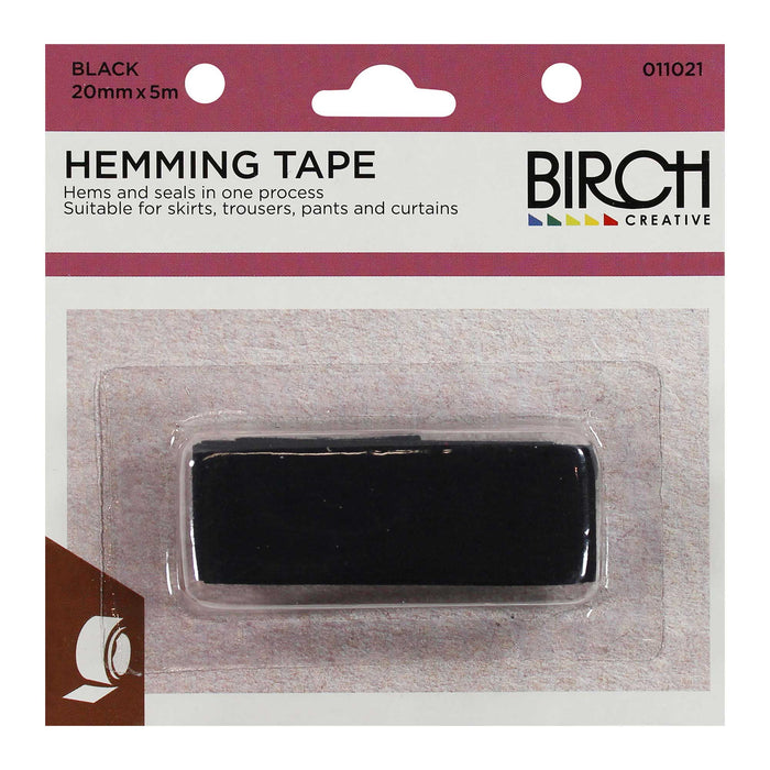 Hemming Tape Iron Bias Black