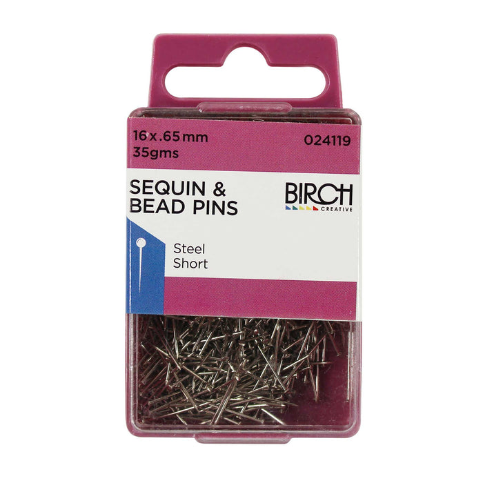 Pins Sequin & Bead 16x.65mm 35gm
