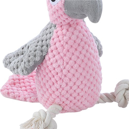Pet Toy Cockatoo Rope Leg Pink