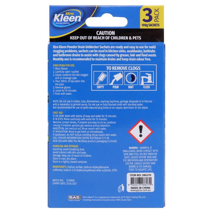 Drain Unblocker Sachet 3pk