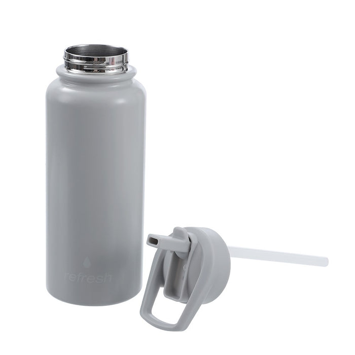 Insulated Bottle with Straw 1L