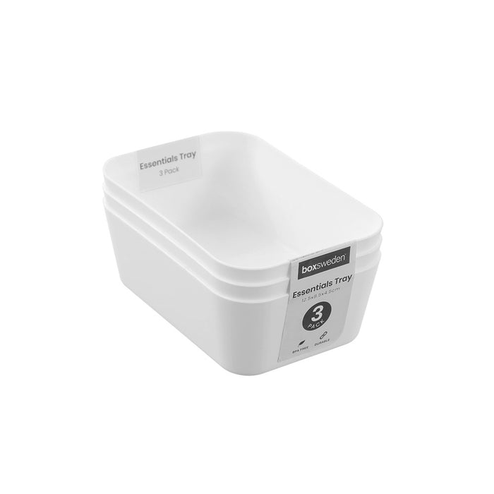 Essentials Sort Tray 3pk 12.5x8.5x4.5cm