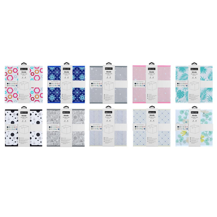 Foldaway Storage Cube Patterned 29cm