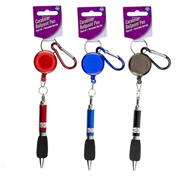 Pen on Carabiner Clip