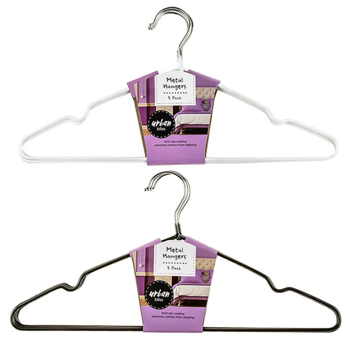 Metal Hanger Non Slip 5pk