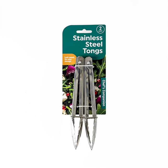 Stainless Steel Tongs 18cm 2pk