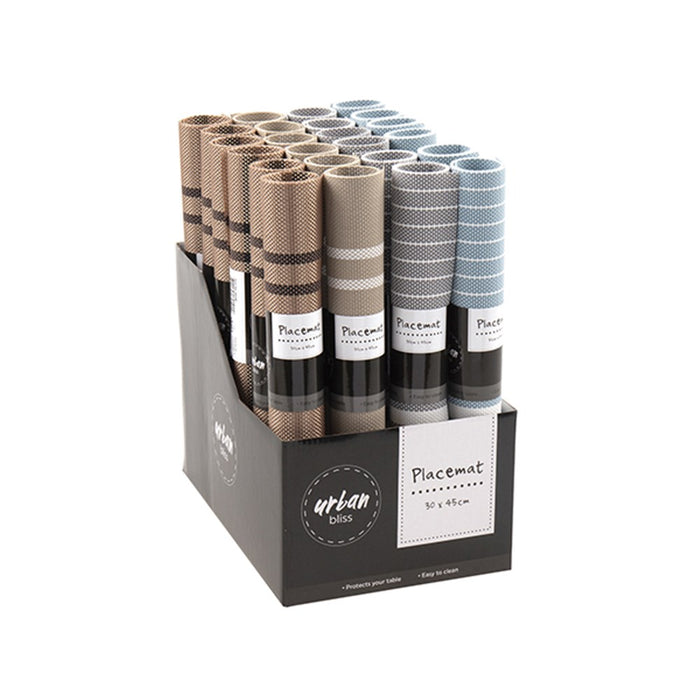 Placemat Woven PVC 45cm x 30cm