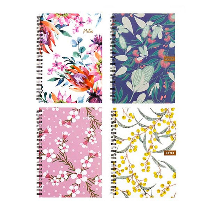 Notebook Spiral A5 Australia Floral
