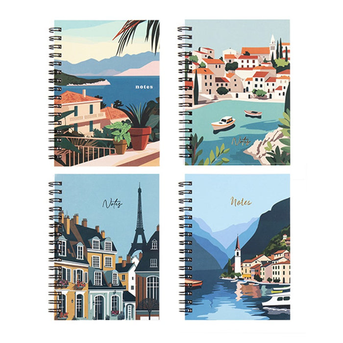 Spiral Notebook City A6