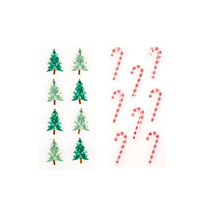 Christmas Stickers Gemstones