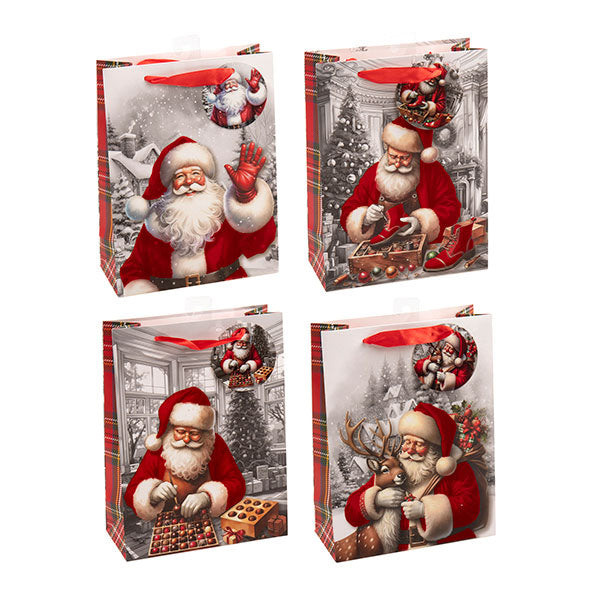 Christmas Gift Bag Medium Santas