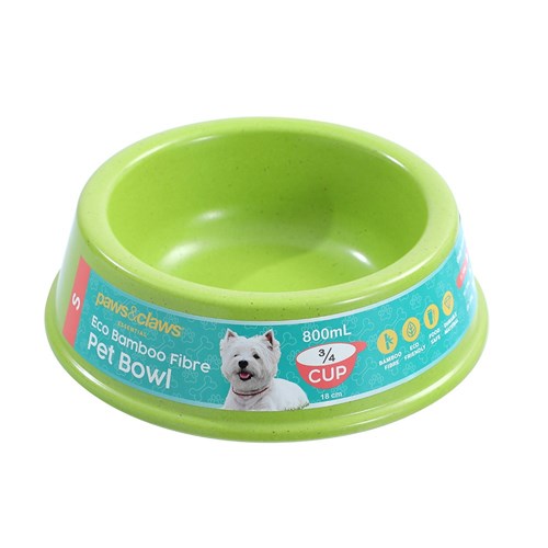 Pet Bowl Bamboo Fibre 800ml