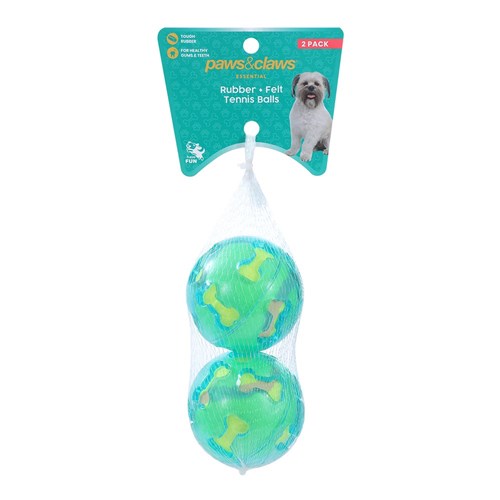TPR Covered Tennis Balls 2pk