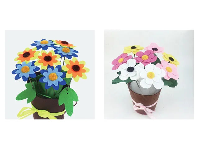 DIY Felt Flower Pot Kit
