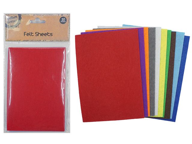 Craft Felt Sheets 10pk