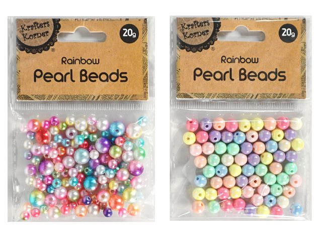 Pearl Beads Rainbow 20g