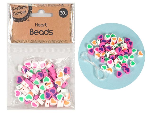 Hobby Beads Hearts 30g