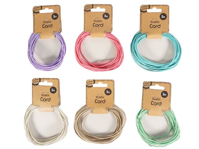 Elastic Cord Coloured 3m