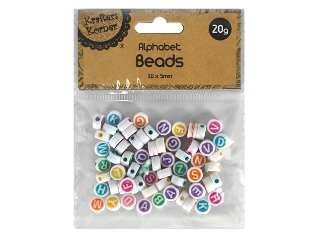 Alphabet Beads 20g