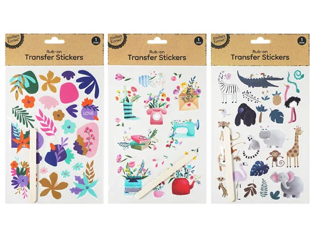 Rub On Transfer Stickers