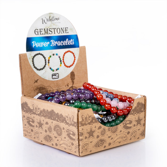 Gemstone Power Bead Bracelet