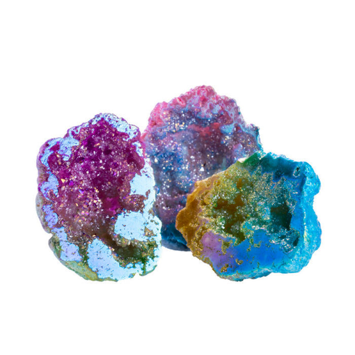 Gemstone Mini Aura Geode Rainbow