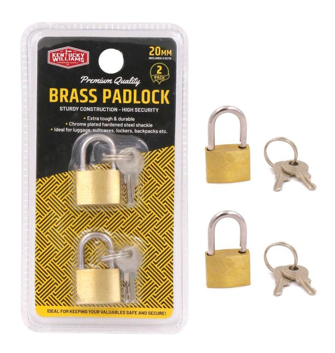 Brass Padlock 2pk