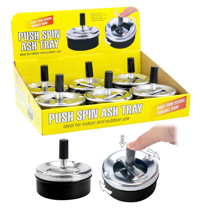 Push Spin Ashtray