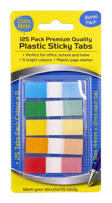 Sticky Flags Coloured 125pk