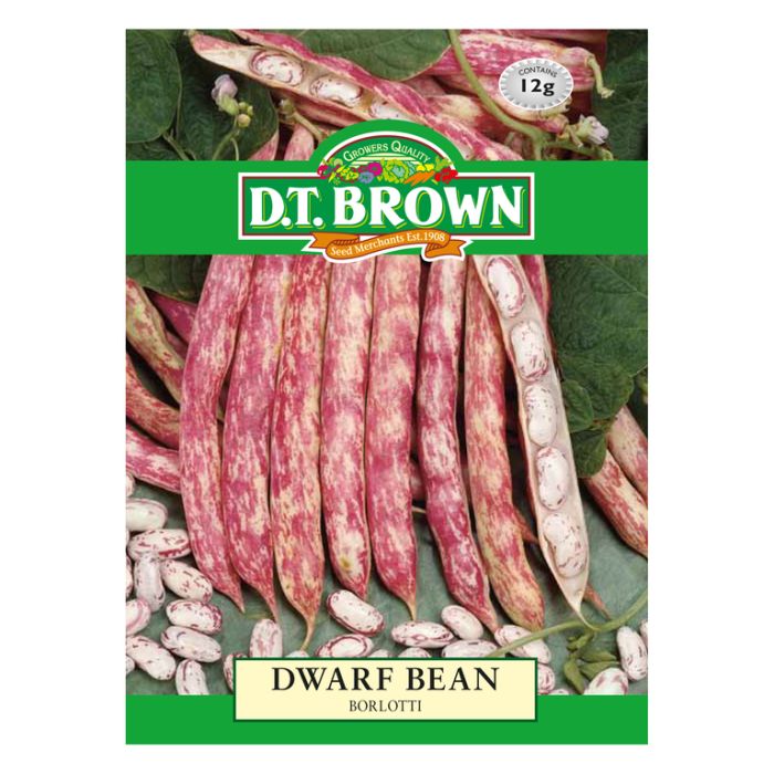 DT Brown Seeds Dwarf Bean Borlotti