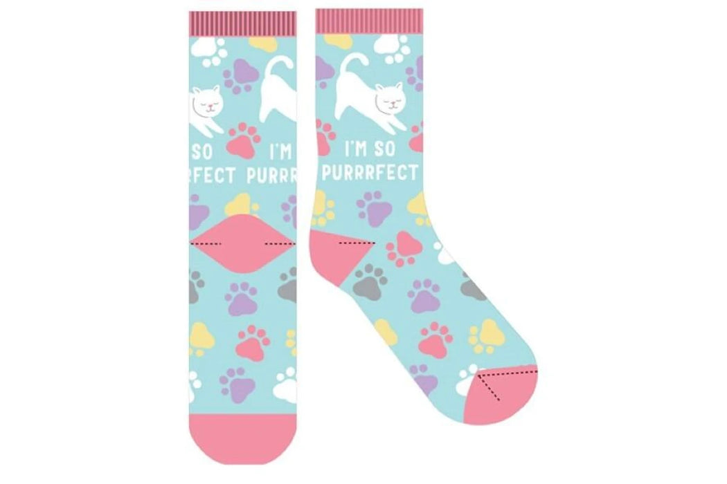 Frankly Funny Socks Purrrfect