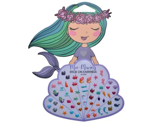 Mermaid Stick on Earrings