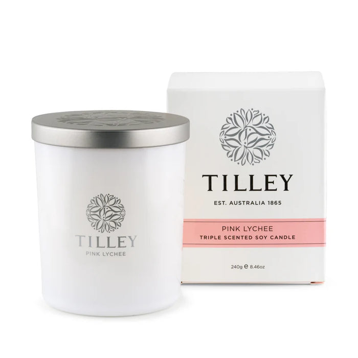 Tilley Soy Candle Pink Lychee 240g