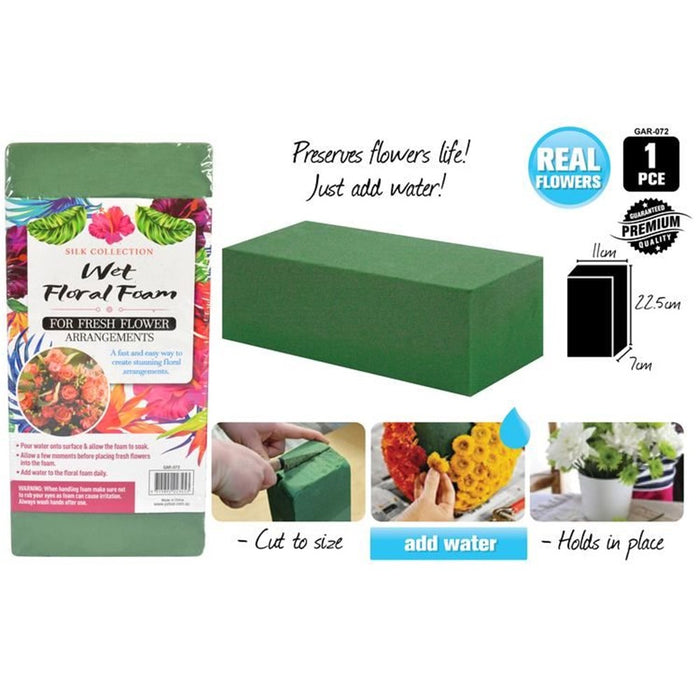 Foam Brick Floral 22cm