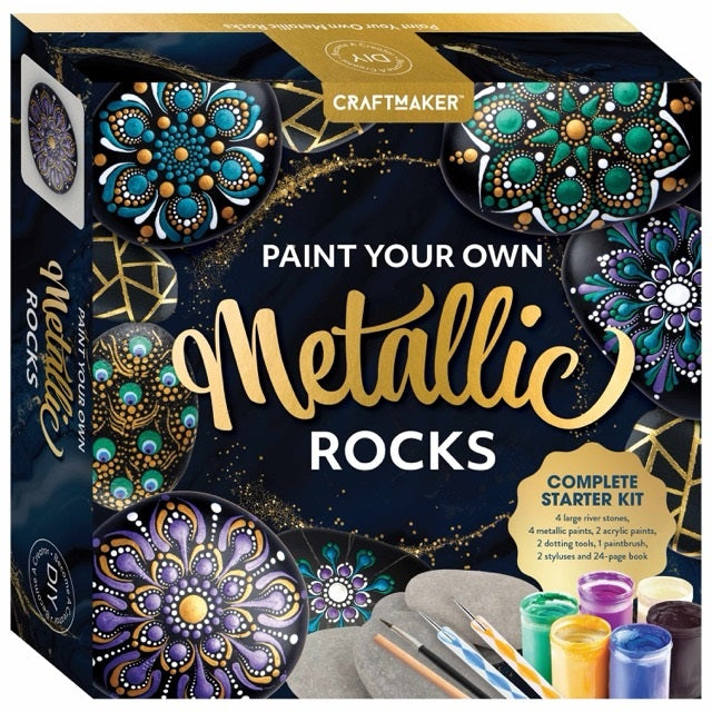 Craft Maker Paint Your Own Metallic Rocks