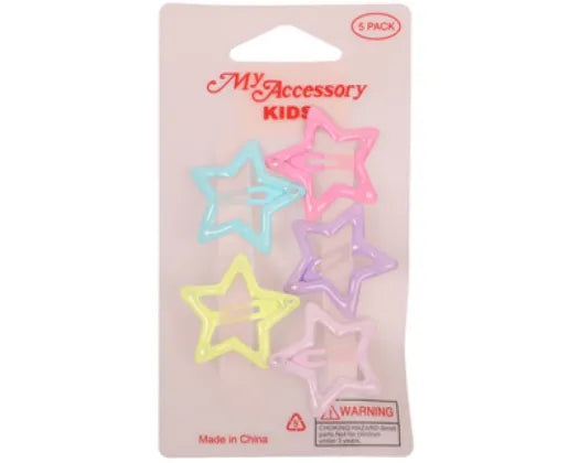 Kids Sleepie Clip Stars 5pk