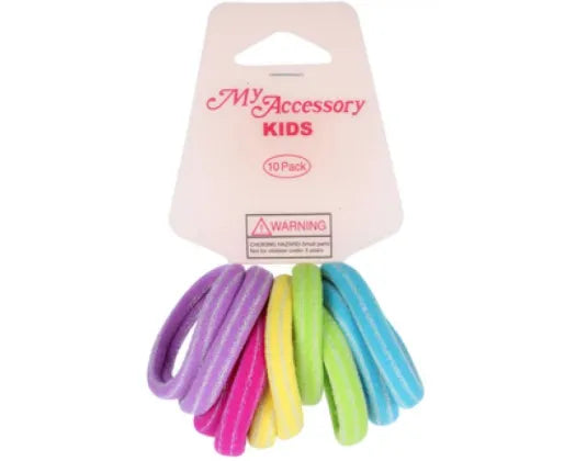 Hair Ring Multi Colour 10pk