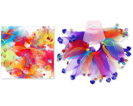 Scrunchie Rainbow Windmill 2pk