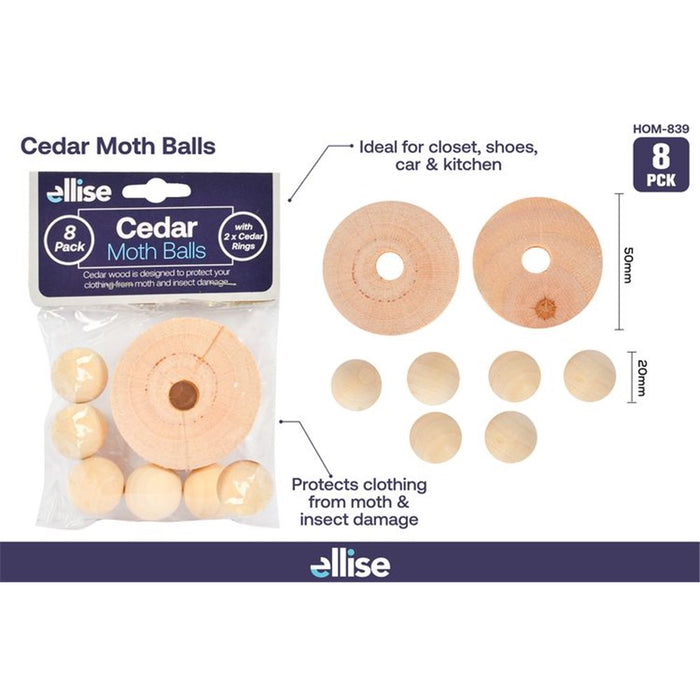 Moth Balls Cedar 8pc