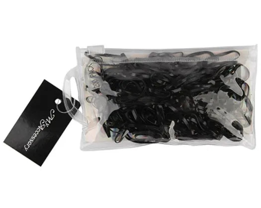 Hair Elastics Black 200pk