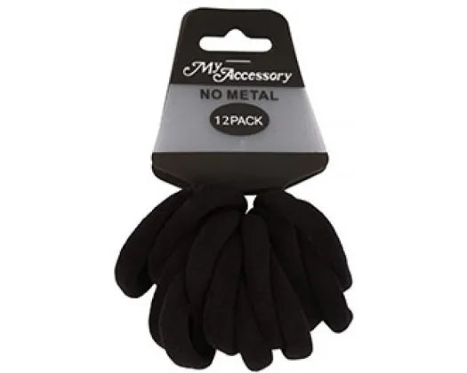 Hair Ring Thick No Metal 12pk