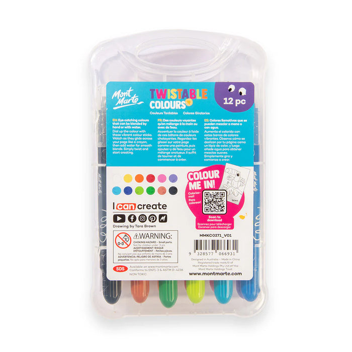 Mont Marte Twistable Colours 12pc