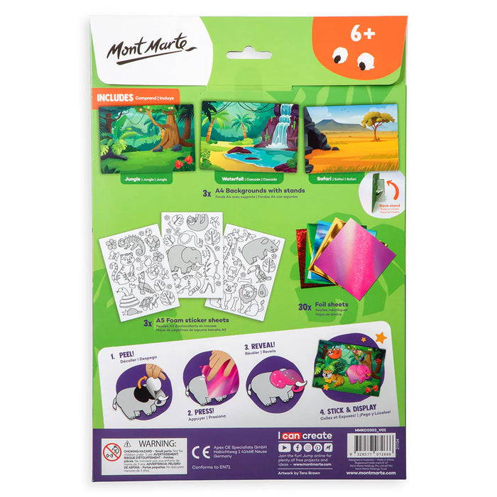 Mont Marte Foil Creations Jungle Jamboree 36pc