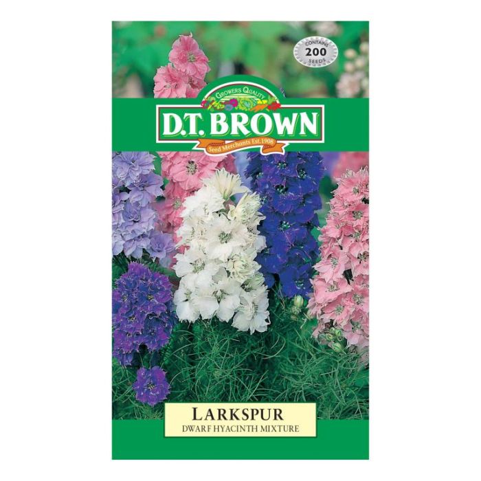 DT Brown Seeds Larkspur Hyacith