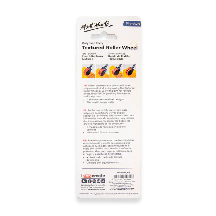 Mont Marte Textured Roller Wheel 5pc