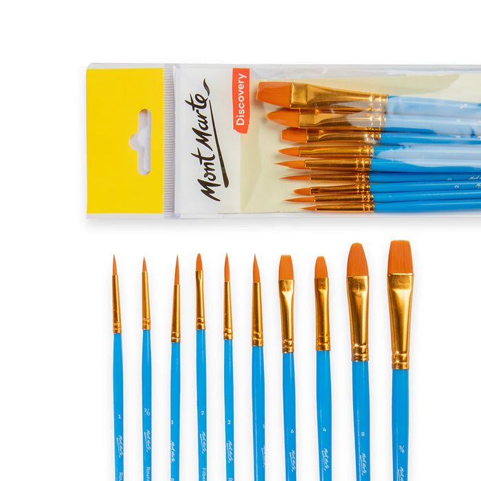 Mont Marte Brush Set Assorted 10pc