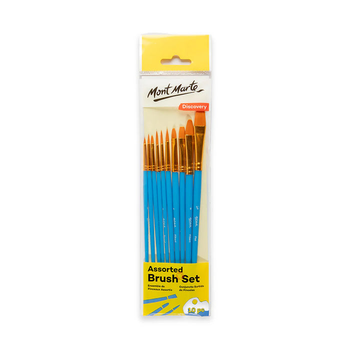Mont Marte Brush Set Assorted 10pc