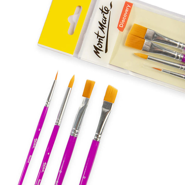Mont Marte Brush Set Assorted 4pc
