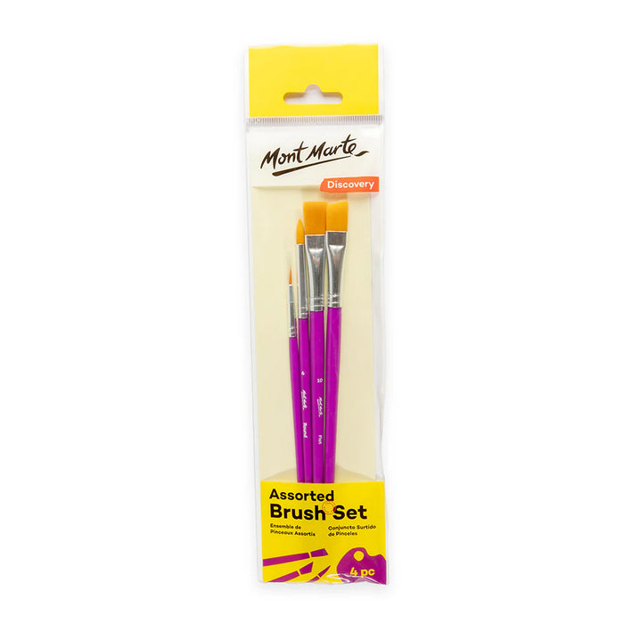 Mont Marte Brush Set Assorted 4pc